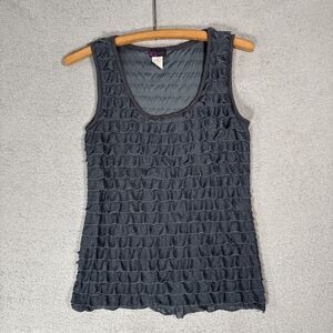 Vintage Agenda Tank Top Women’s Size S Ruffle Grunge Y2K 00s Girl Coquette Ditsy